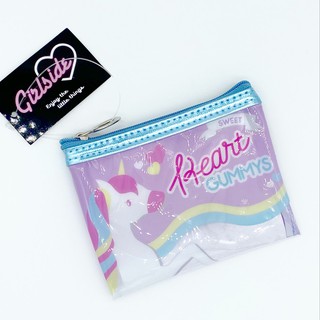 กระเป๋า PVC ใส่เงิน/เหรียญ/ของจุกจิก ลายยูนิคอร์น Unicorn Mini Pouch