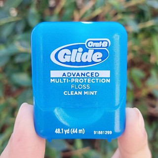 ไหมขัดฟัน ออรัลบี ไกลด์ แอดวานซ์ ยาว 44 เมตร Glide Advanced Multi-Protection Floss Clean Mint 44m (Oral-B®)