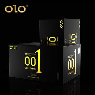 ถุงยางอนามัย OLO (10ชิ้น/1กล่อง) แบบบาง สีดำ ขนาด 0.01 มิล（-4) No.006