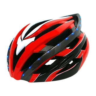 K-BIKE หมวกจักรยาน มีไฟ LED รุ่น LW-878 สีแดง