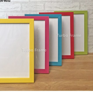 กรอบรูปสีหวานๆแขวนผนัง 10x15”,A-3,30x40cm., 12”x18” *ขอบกรอบ 2.5 cm.++พร้อมกระจก