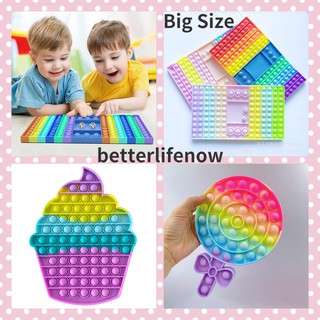 32*19CM Big Pop It Game Chess Board Bubble Fidget ของเล่นบรรเทาความเครียดสําหรับเด็ก