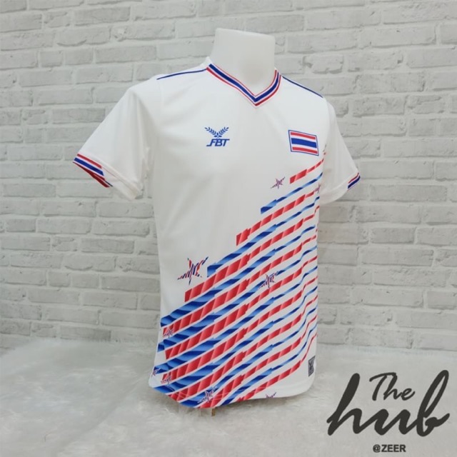 เสื้อเชียร์ทีมชาติไทย FBT สีขาว