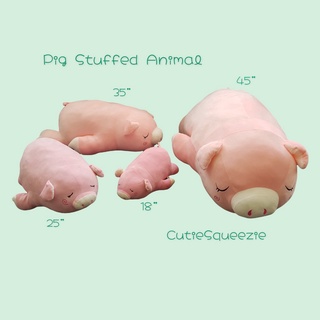 ♬ตุ๊กตาหมู หลับตา Stuffed Pig (V2) ขนาด 18" (นิ้ว)☛