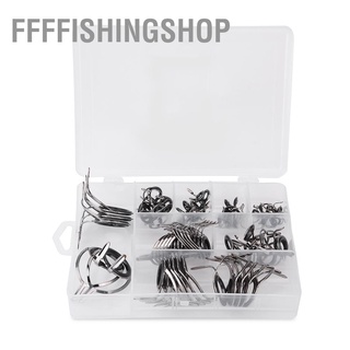 Ffffishingshop ชุดแหวนสแตนเลสเซรามิกสําหรับตกปลา 75 ชิ้น