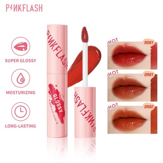 Pinkflash ลิปสติกลิปกลอสเคลือบเงาให้ความชุ่มชื้นติดทนนาน