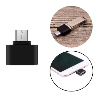 OTG หัวแปลง Adapter แอนดรอยด์ อแด็ปเตอร์ USB ต่อเข้าโทรศัพท์แอนดรอยด์ [สีดำ]