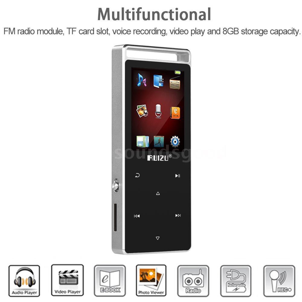 1.8/'/' 8GB 80 Hours Bluetooth MP3//Mp4 Lossless Music Player Recorder Pen FM Radio