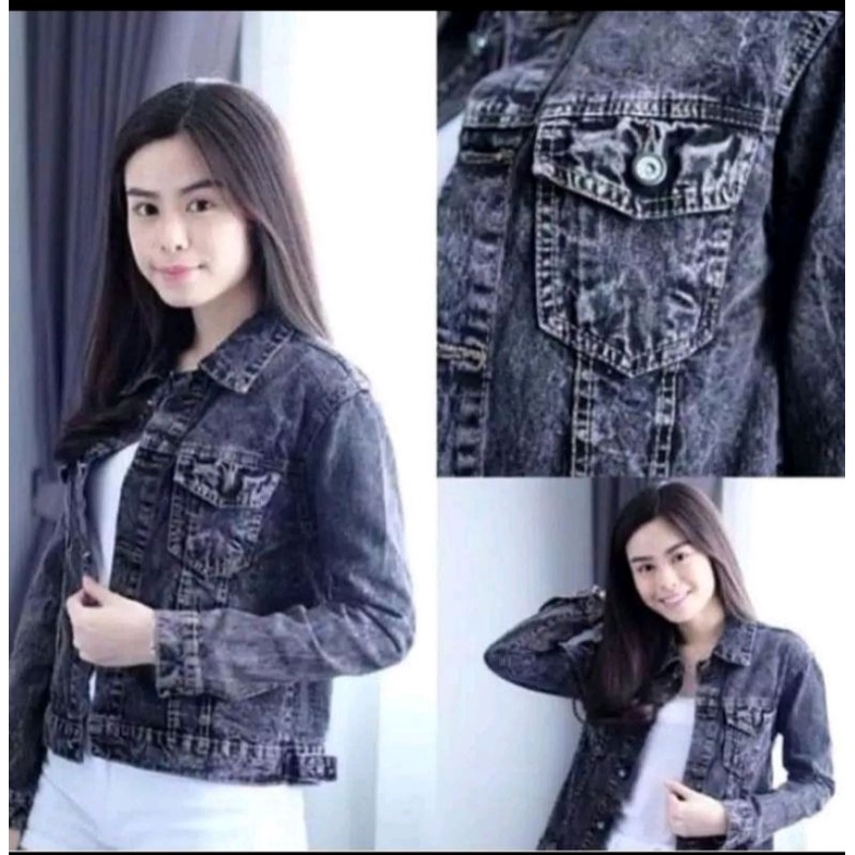 ใหม่ล่าสุดผู้หญิงกางเกงยีนส์แจ็คเก็ต/ผู้หญิง CROP DENIM JACKET/BIONDY SNOWBLACK JACKET/BIONDY SNOWBL