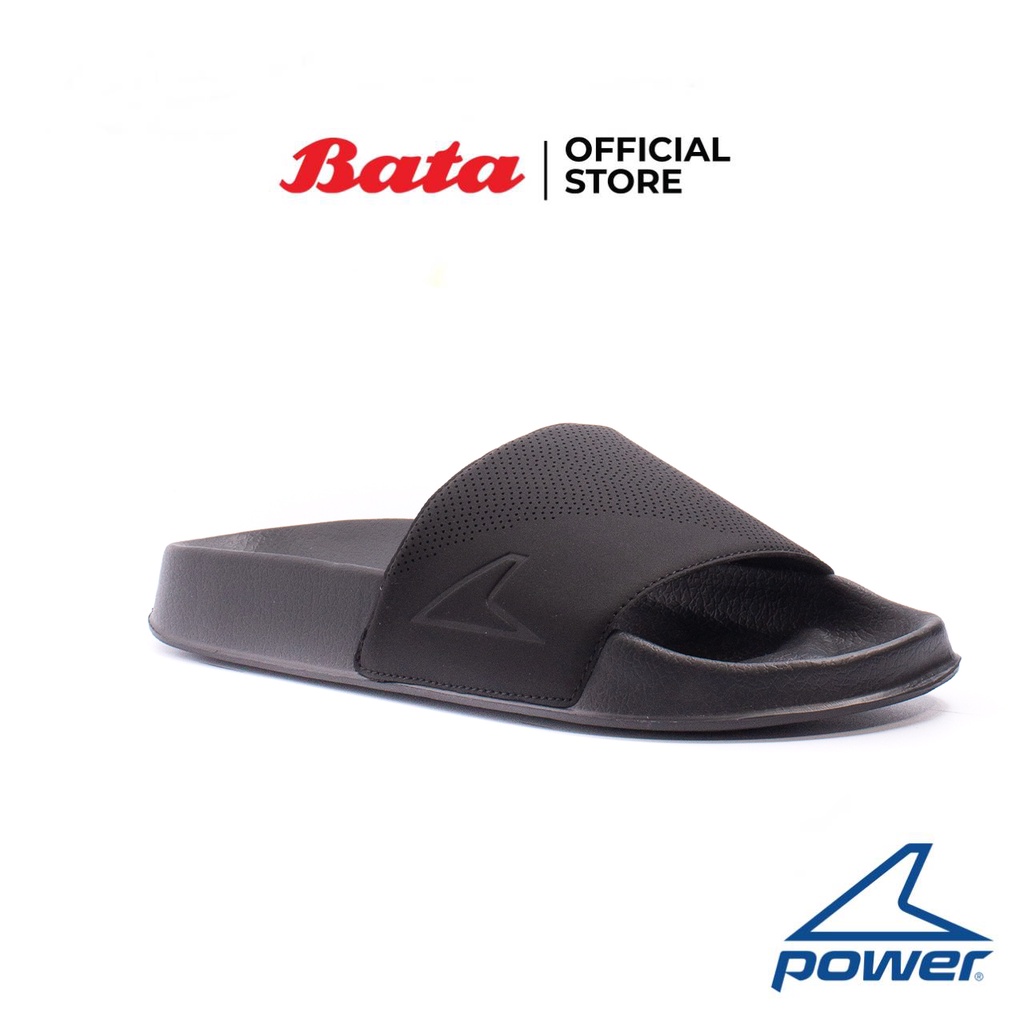 Bata บาจา ยี่ห้อ Power รองเท้าแตะลำลอง แฟชั่น ไม่ลื่น โดนน้ำได้ สำหรับผู้ชาย รุ่น Costa Mysandal 28 สีดำ 8616028