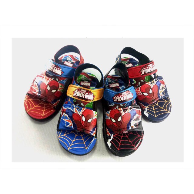 รองเท้าแตะ แบบรัดส้น ลาย SPIDER-MAN  ลิขสิทธิ์แท้   เด็ก Size 24 - 29  (คละสี)