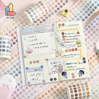 สติ๊กเกอร์ลายจุด สำหรับตกแต่งสมุดไดอารี่ สติกเกอร์ลายการ์ตูนน่ารักสำหรับตกแต่ง