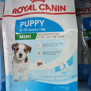 Royal canin mini puppy 2kg ลูกสุนัขพันธุ์เล็กอายุ 2-10เดือน.