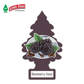 [ขายดี] Little Trees แผ่นน้ำหอมปรับอากาศ กลิ่น Blackberry Clove ขายดีอันดับ 1 ในอเมริกา (ของแท้)