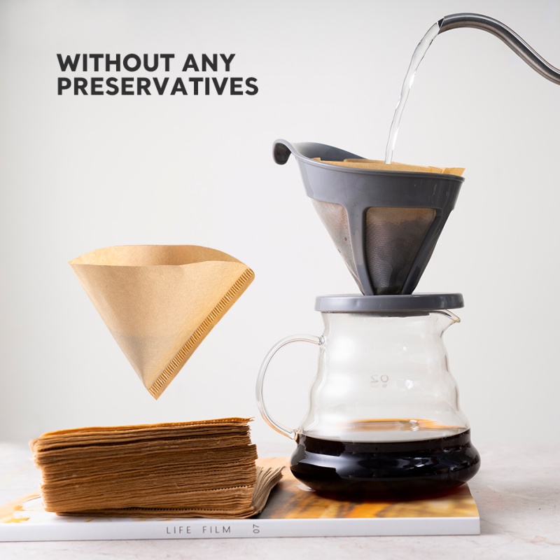 กรวยกระดาษกรองกาแฟดริป V60 รูปตัว V 100 ชิ้น