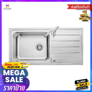 ซิงค์ฝัง 1หลุม 1ที่พัก AXIA RIVIERA 100 สเตนเลสBUILT-IN SINK AXIA RIVIERA 100 1B1D STAINLESS STEEL