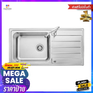 ซิงค์ฝัง 1หลุม 1ที่พัก AXIA RIVIERA 100 สเตนเลสBUILT-IN SINK AXIA RIVIERA 100 1B1D STAINLESS STEEL