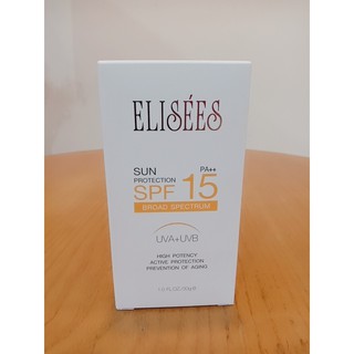 ครีมกันแดดElisees(เอลิเซ่)  Sun Protection SPF15/PA++ For Dry / Combination Skin 30 g. สำหรับผิวหน้า (ผิวแห้ง-ผิวผสม)