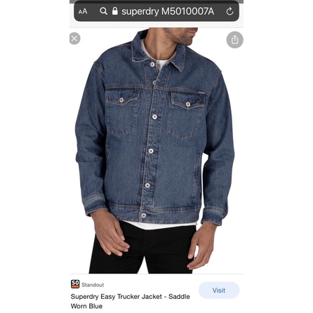 เสื้อแจ็คเก็ตยีนส์ ซุปเปอร์ดราย SUPERDRY JACKET JEANS