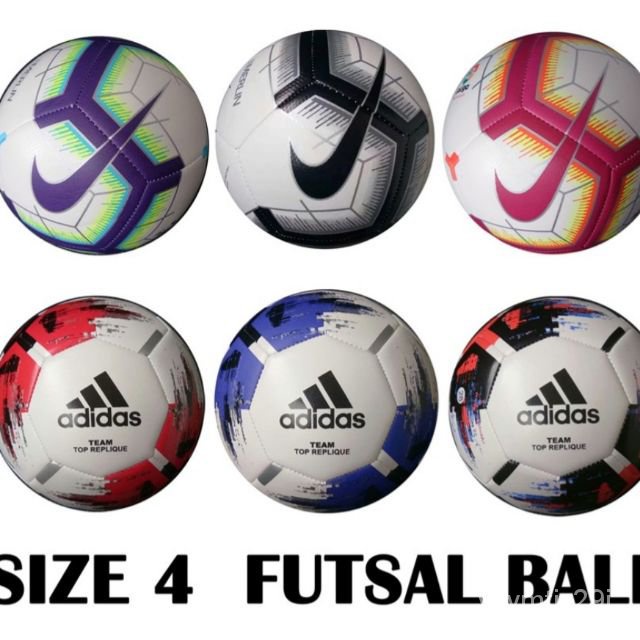 lXdk Bola futsal size 4 fully hand stitch bola futsal nike adidas