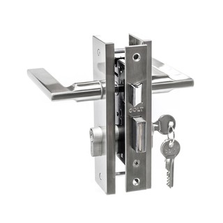 มือจับ MORTISE COLT AWS K7.1 1712 สีซาติน MORTISE LOCK COLT AWS K7.1 1712 SATIN