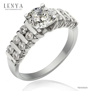 Lenya Jewelry แหวนเงินแท้ ประดับด้วย Diamondlike เสริมบุคลิกเพิ่มความมั่นใจ