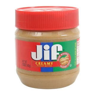 จิฟครีมมี่ถั่วลิสงบดละเอียด 340กรัม Jiff Creamy Ground Peanuts 340 g.