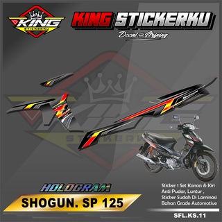 สติกเกอร์ติดตกแต่งรถจักรยานยนต์ Suzuki Shogun Sp125 Robot Variation Striping Sticker - Shogun Sp125 Ks.011