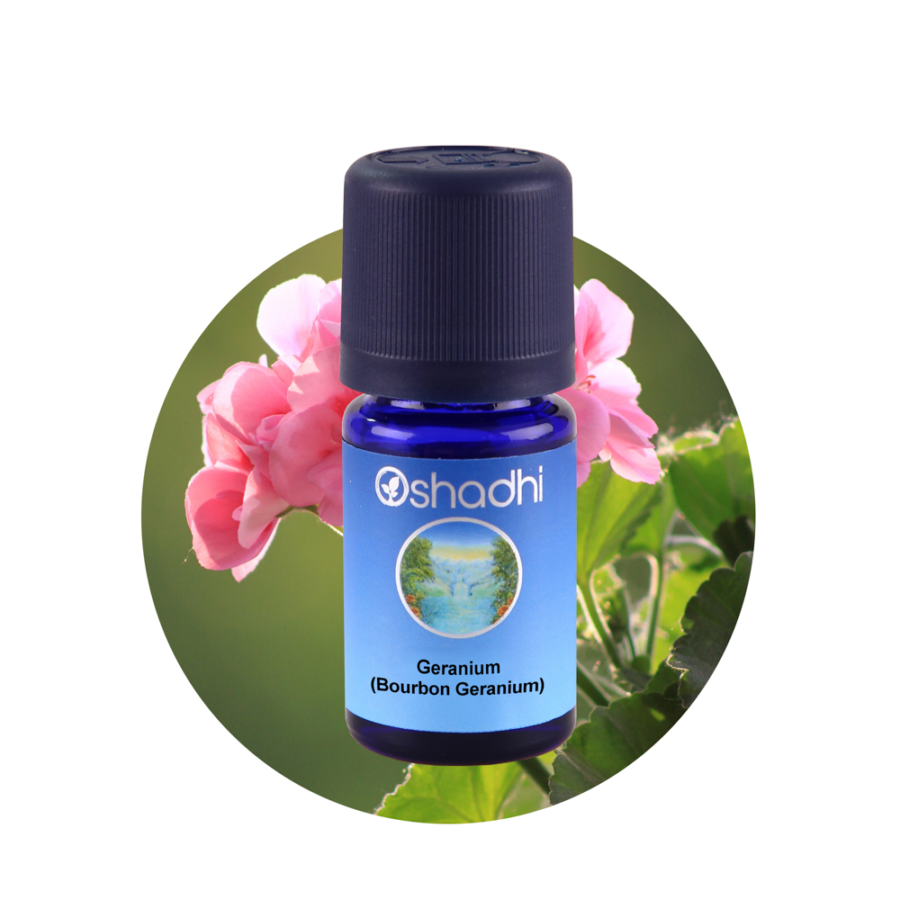 Oshadhi Geranium (Bourbon Geranium) Essential Oil  น้ำมันหอมระเหย (10 ml)