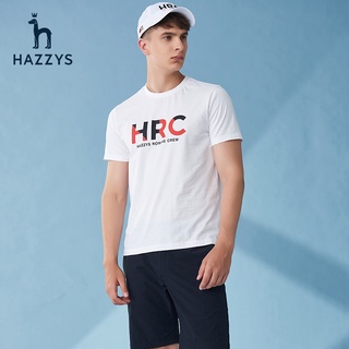 [100% Cotton] Hazzys Haggis ใหม่ HRC เสื้อยืดลําลอง ผ้าฝ้าย แขนสั้น คอกลม พิมพ์ลาย สําหรับผู้ชาย