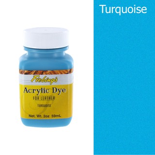 Fiebings Acrylic Dye สีอะคิลิคสำหรับเพ้นท์หนัง Turquoise 2 oz.