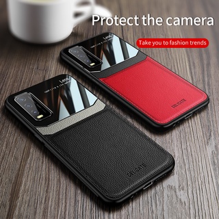 Lenuo เคสโทรศัพท์มือถือหนัง กันกระแทก หรูหรา สําหรับ Vivo Y20 Y20S Y12S Y11S Y12 Y15 Y17