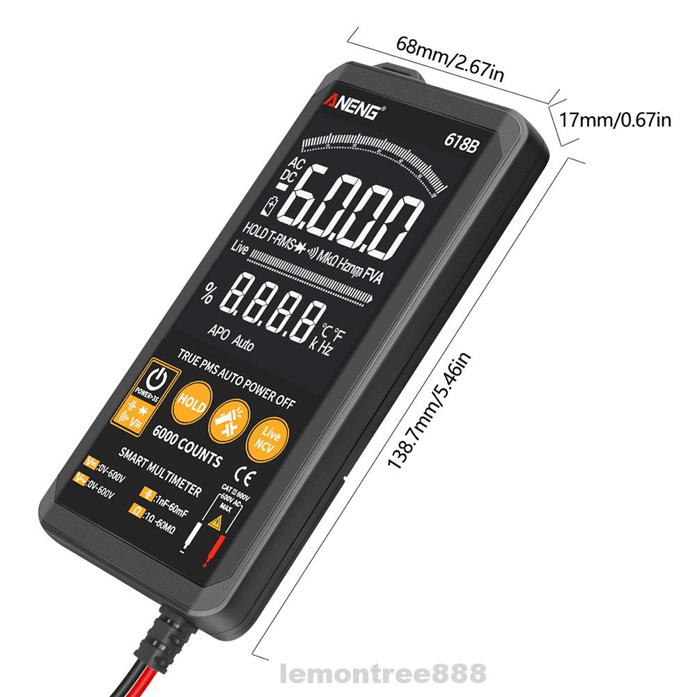 Home Backlight Handheld Mini Measuring Tool Continuity AC DC Voltage ...