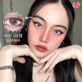 คอนแทคเลนส์ รุ่น Mini Sheer สีเทา/ตาล Gray/Brown มีค่าสายตา (0.00)-(10.00)