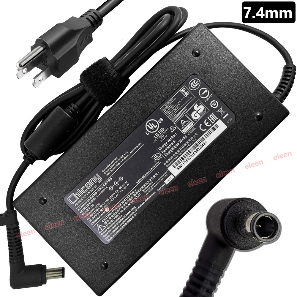 Chicony อะแดปเตอร์ชาร์จแล็ปท็อป AC 19.5V 7.7A 150W สําหรับ MSI GL63 GP63 GP73 GL73 GL65 GL75 GP75 GP65 GE73 A15-150P1A 7.4 มม. #3