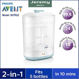 Philips AVENT เครื่องนึ่งขวดนม ขนาดเล็ก อุปกรณ์เสริม สําหรับครัวเรือน SCF922/02