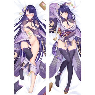 พร้อมส่ง ปลอกหมอนอิงสองด้าน พิมพ์ลายอนิเมะ Raiden Shogun Dakimakura Kawaii Otaku ขนาด 150x50 ซม.