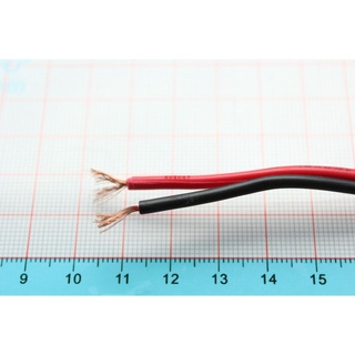 สายไฟ ดำ แดง ยาว 1 เมตร red and black parallel line red and black double row test line 2*0.75MM square conductor 300V