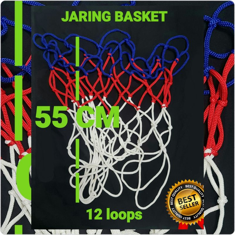 12 LOOPS 55 CM BASKETBALL HOOP NET