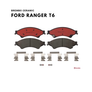 ผ้าเบรคหน้า Brembo Ceramic Ford Ranger T6 , Everest ปี12