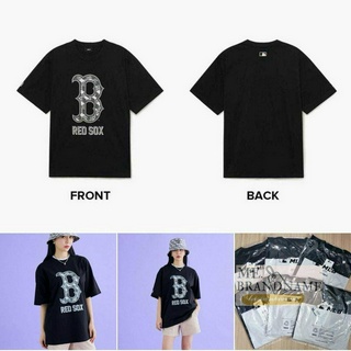 ของแท้ 💯% MLB Cube Monogram Over Fit T-Shirts เสื้อยืดสีดำ logo B ⚫️⚫️