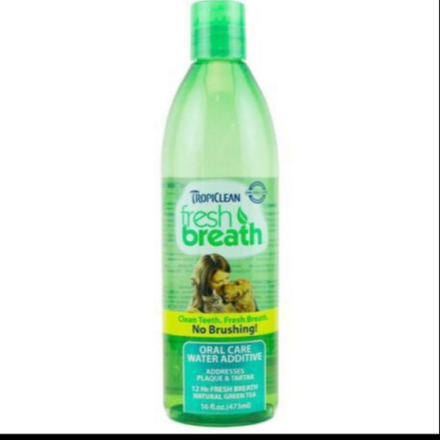 Tropiclean fresh breath clean teeth water additive​ 16 oz.