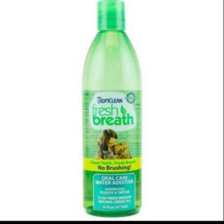Tropiclean fresh breath clean teeth water additive​ 16 oz.