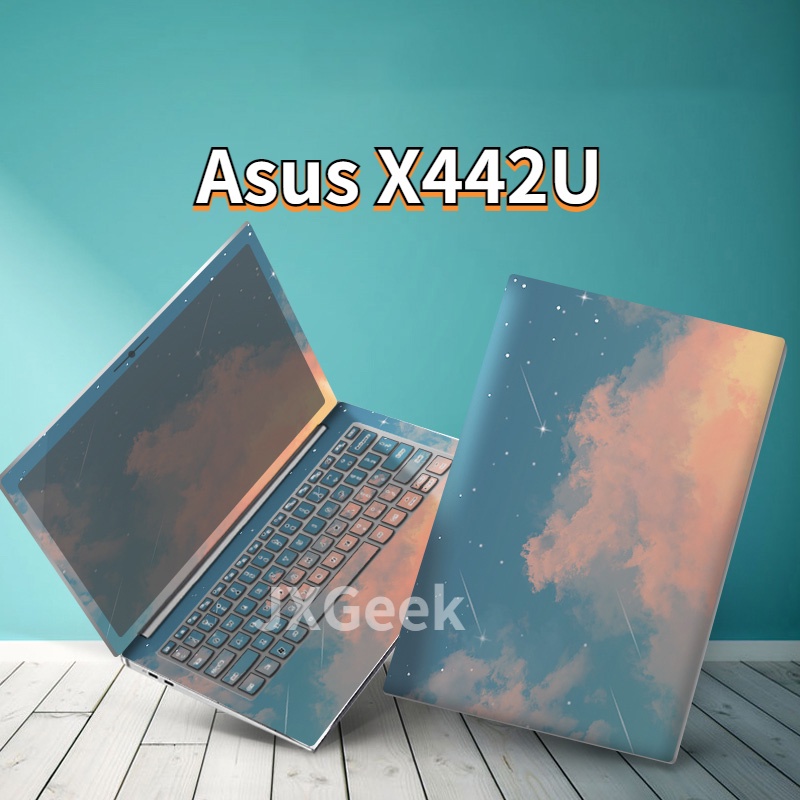 สติ๊กเกอร์แล็ปท็อป Asus X442U X442 X441U X441N 3 ด้านแล็ปท็อปสกิน Asus 14 นิ้วสติกเกอร์แล็ปท็อปป้องก