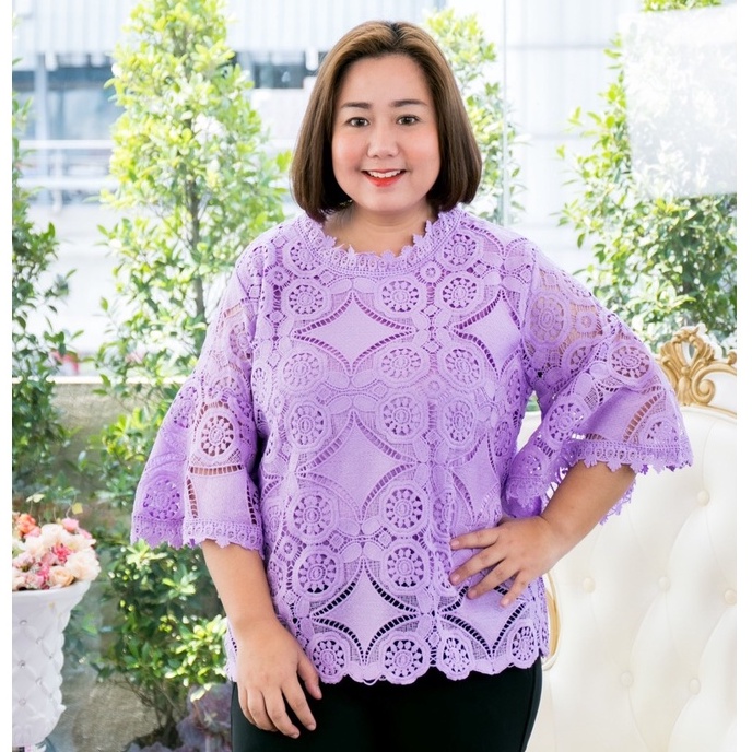 เสื้อสาวอวบ รอบอก 44-48 นิ้วใส่ได้ (ฟรีไซส์) มีชับในตัว ความยาว 25 นิ้ว ผ้าเนื้อดีแท้ใส่สบายมาก