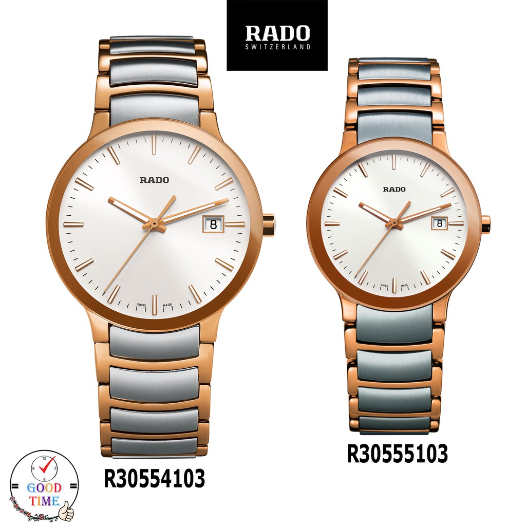 Rado Centrix Quartz นาฬิกาข้อมือชาย,หญิง รุ่น R30554103,5103 สายสแตนเลสแท้