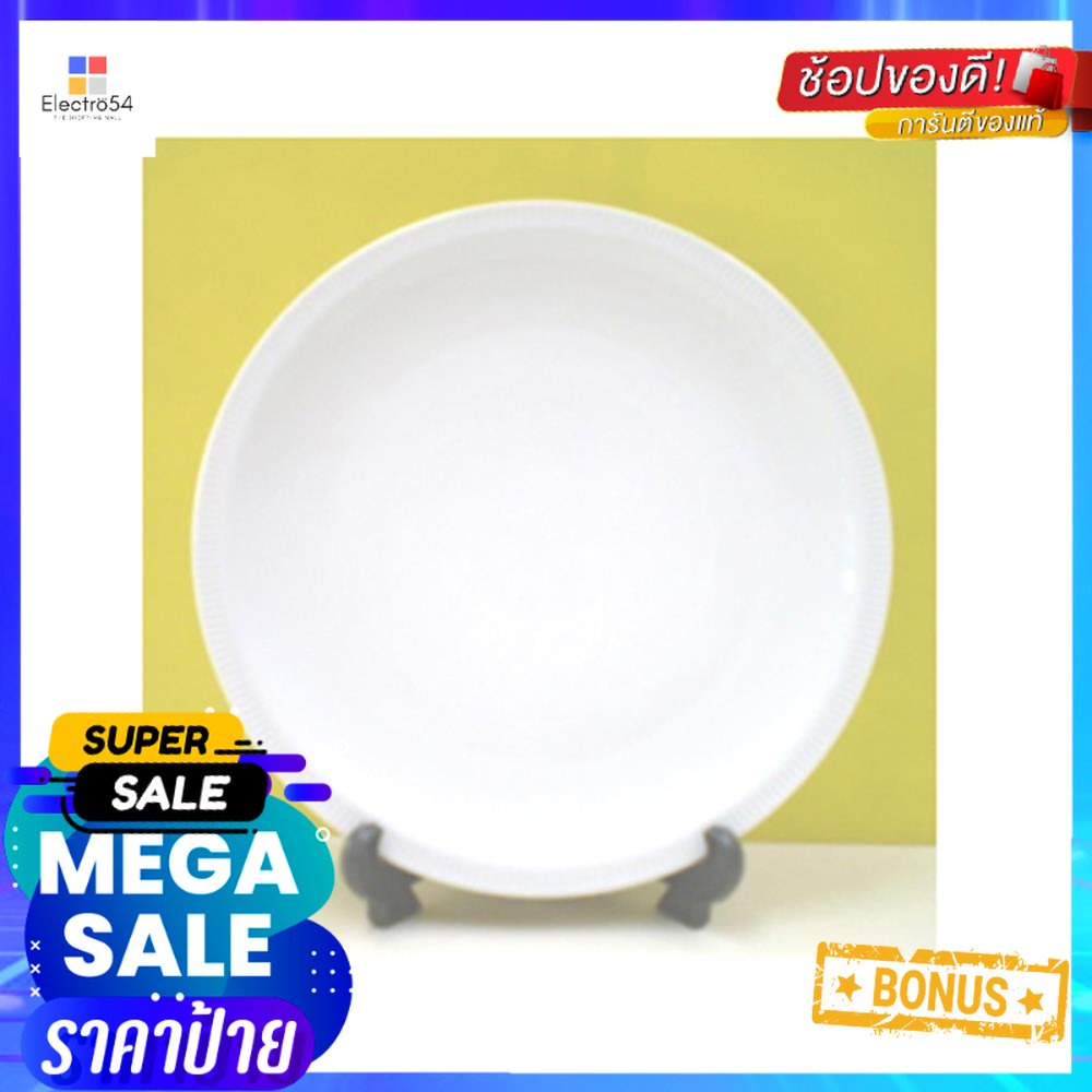 จาน PORCELAIN ตื้น 8.25" ROYAL PORCELAIN WHITE WAREPORCELAIN FLAT PLATE 8.25" ROYAL PORCELAIN WHITE 