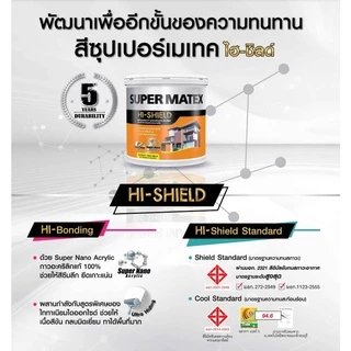 TOA Super Matex สีทาฝ้า SM-700 SM-800 ขนาด 18 ลิตร เพดาน ซุปเปอร์เมเทค ชนิดด้านพิเศษ