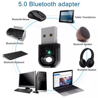 อะแดปเตอร์บลูทูธ 5.0 USB อุปกรณ์เสริมสำหรับคอมพิวเตอร์