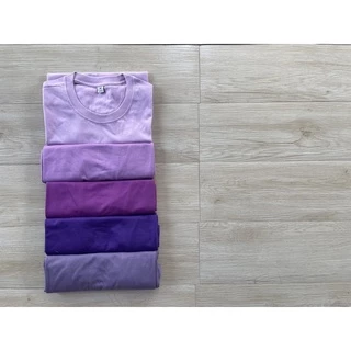 เสื้อยืดโทนสีม่วง คอตตอน เนื้อนุ่ม สีไม่ตก (มีบริการเก็บเงินปลายทาง)